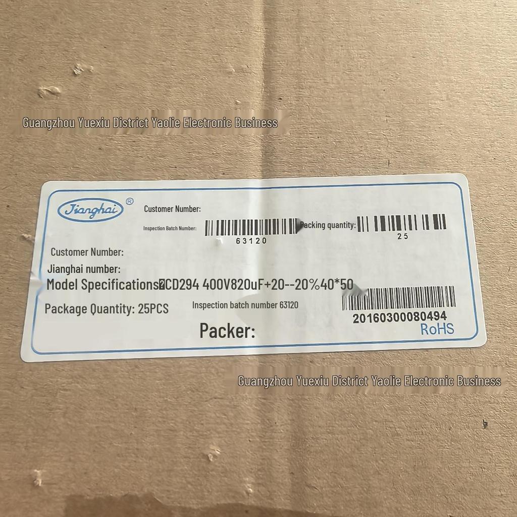 400V 820uF 40x50mm CD294 Horn-Type Capacitor for Welding Machine