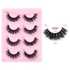 High Imitation Fried Mink Hair False Eyelashes Multi-Layer Dense Curled 4 Pairs Of Eyelashes