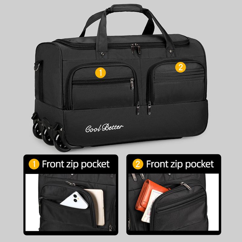 Large-capacity Luggage Case Tugboat Bag Wear-resistant Foldable Luggage Air Consignment Bag Hand-held Thickened Pulley Travel Bag