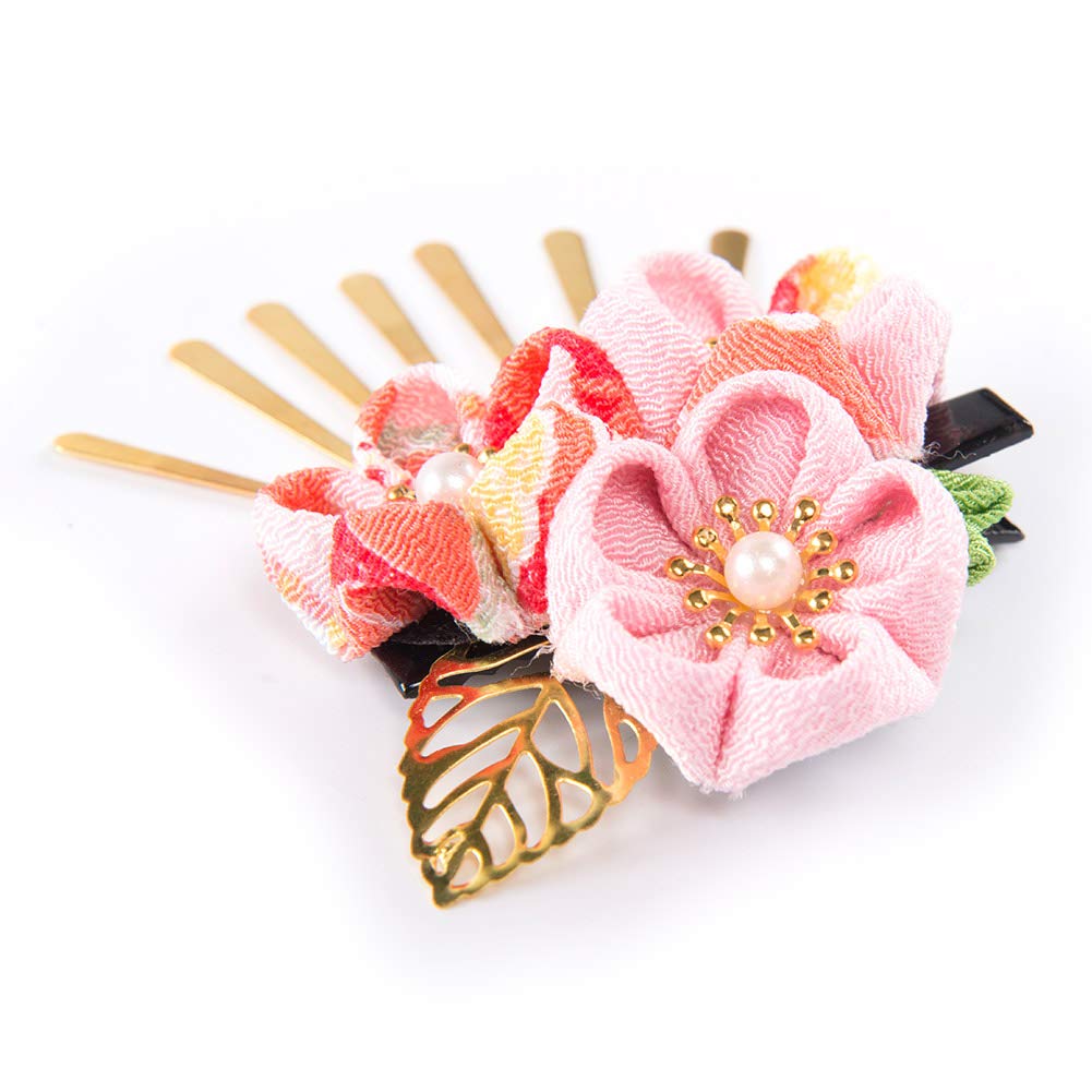 FLORICA Haarschmuck-Set für Perfekt für und Verfügt über eine Blume und eine Glocke Haar und Beinhaltet eine Aufbewahrung Erhältlich in 2 Farben 2-teilig Mädchen,