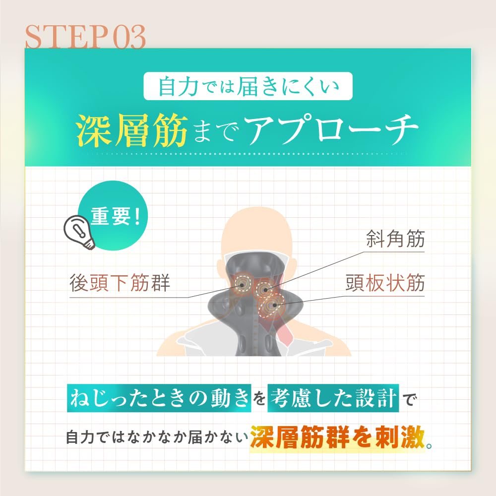 RAKUNA Chiropractic Neck Pole 2 Neck Relaxation Pillow Lacuna Neck Massage Pillow