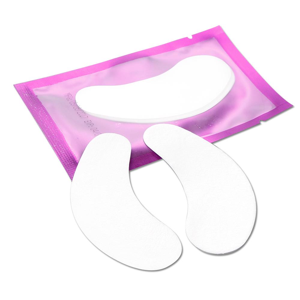 50 Pairs Eye Pads Makeup Tool Eyelashes Extension Disposable Paper Patches Set  Lint-free Wraps
