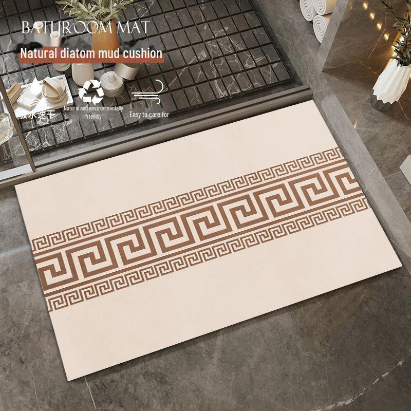 „Nowe chińskie antypoślizgowe maty podłogowe z błota okrzemkowego – szybkoschnące, chłonące wodę maty łazienkowe i wejściowe”
