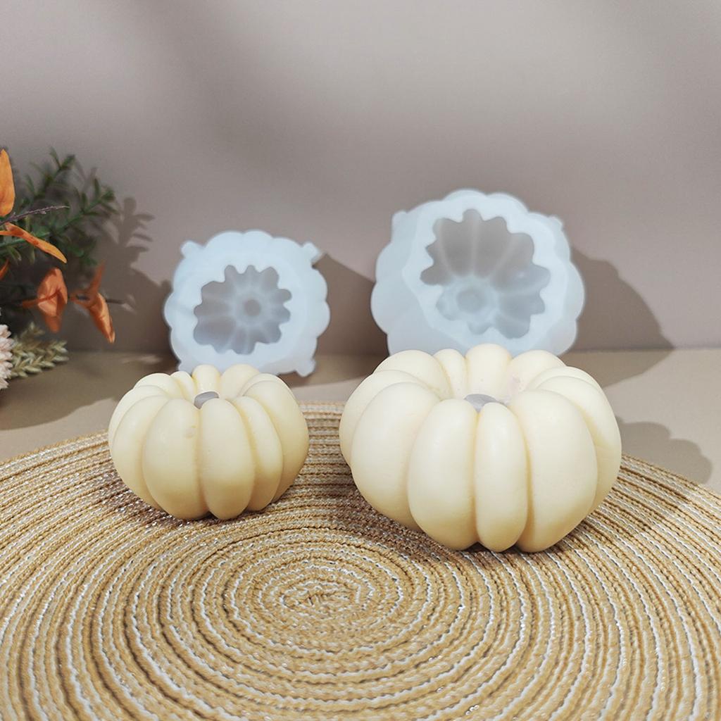 Food Grade Silicone Pumpkin Casting Molds Halloween DIY Projects Handmade Craft Fall Decorations Candle Wax Plasters Art