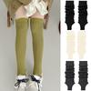 1Pair Step On Foot Fashion Thick Line Versatile Plain Weave Solid Color Thickening Calf Socks Socks