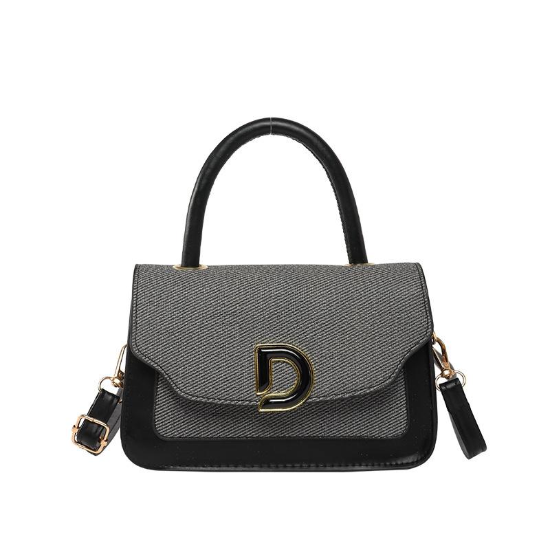 Letter Bag Women's High-end Texture 2025 Summer New Retro European and American Fashion Single Shoulder Oblique Span Bag