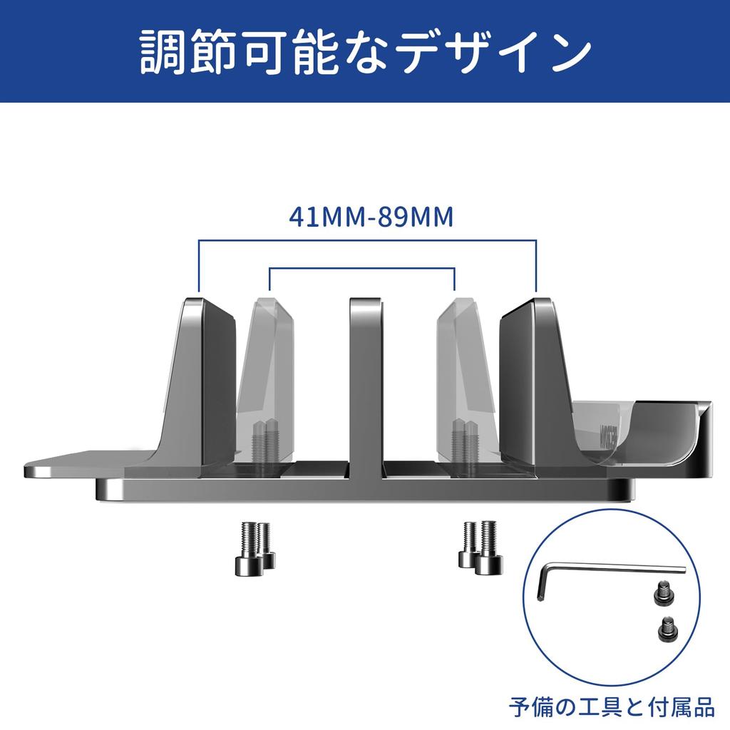 BECROWM Upgraded Vertical Laptop Aluminum Alloy Clamshell Holds 3 Adjustable for MacBook and Microsoft Surface 3 Stand, Stand, Laptops, Width,