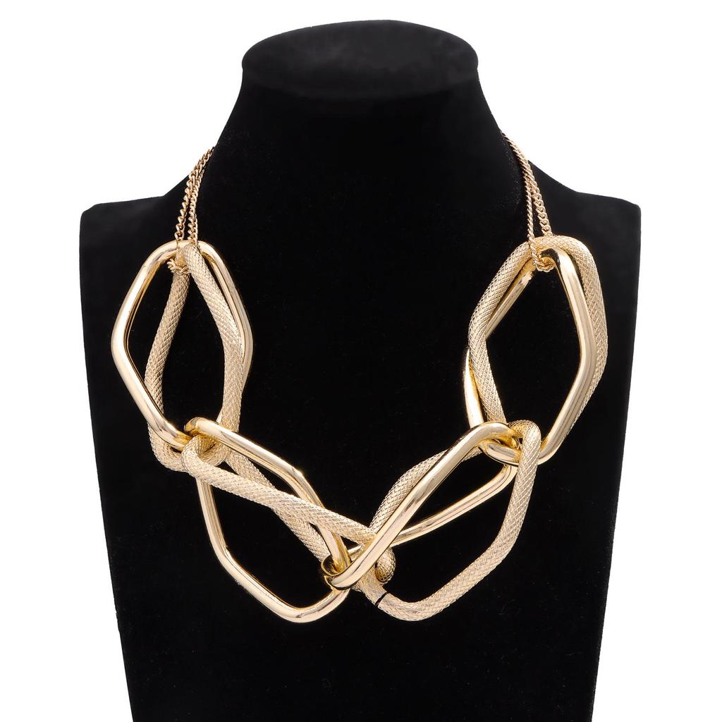 Trendy European & American Geometric Chunky Chain Hip-Hop Necklace for Women