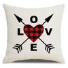 Valentine's Day Pillow Cover New Letter Love Sofa Cushion Cover Short Plush Cushion Pillow