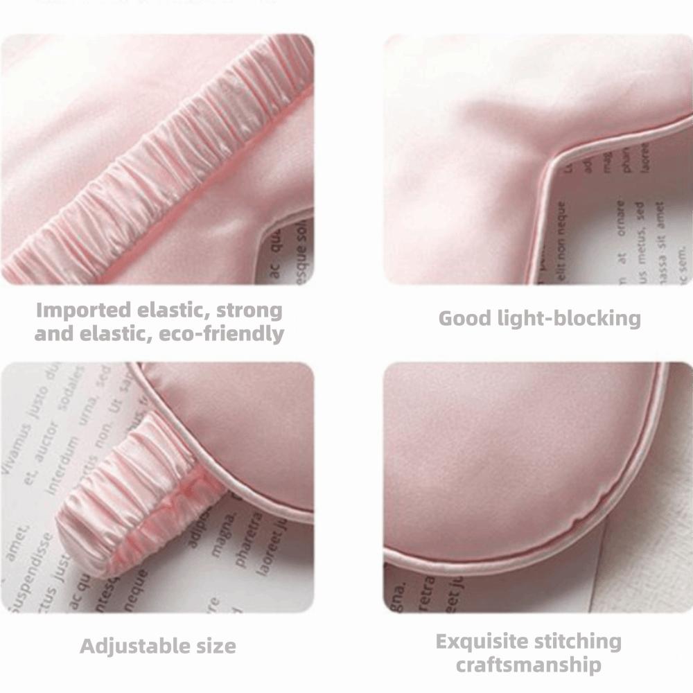 Polyester Sleep Mask Breathable Double Sided Breathable Eye Mask Multi-Color Sleep Shading Simulation Silk Eye Mask Office Nap
