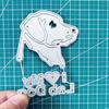2pcs Dogs Metal Cutting Dies Stencils for DIY Scrapbooking Dies Paper Album Cards Embossing Dies Cut Craft Dies