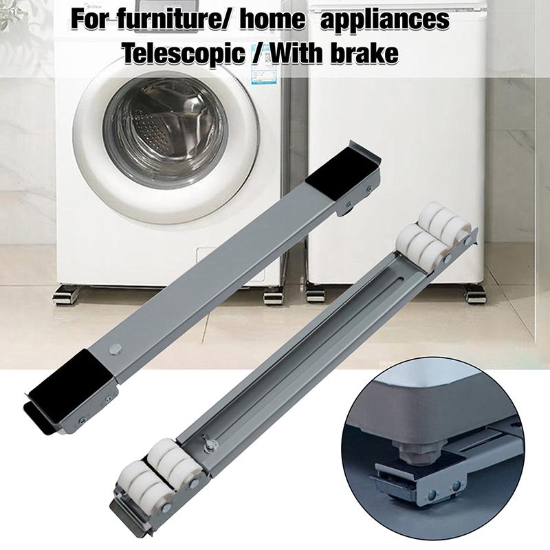 

Подставка-основание для стиральной машины, регулируемая, подвижная, универсальный держатель для холодильника с телескопической мебельной подставкой, домашний органайзер