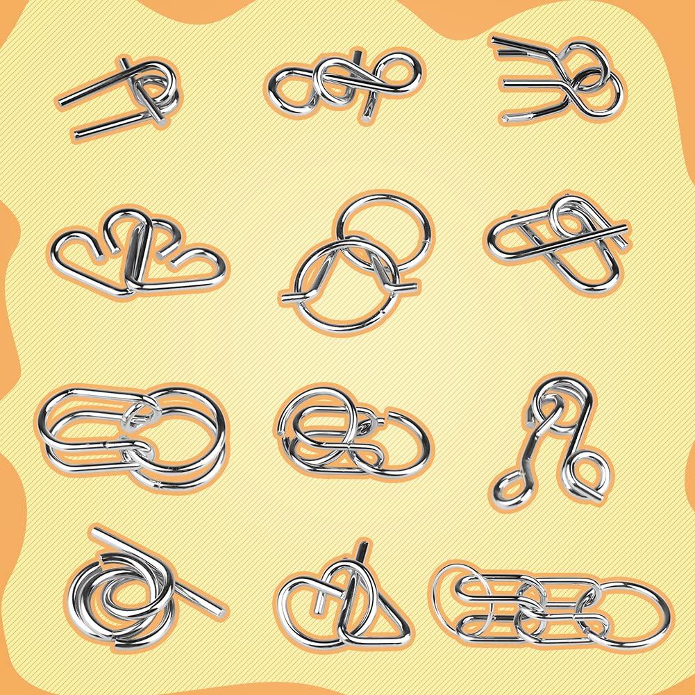 Puzzle de antrenament al creierului, Rezolvare de mistere, Joc manual, Puzzle cu inele, Educațional, Studiu, Copii, Adulți, Autoizolare, Joc de logică, Începător, Timp