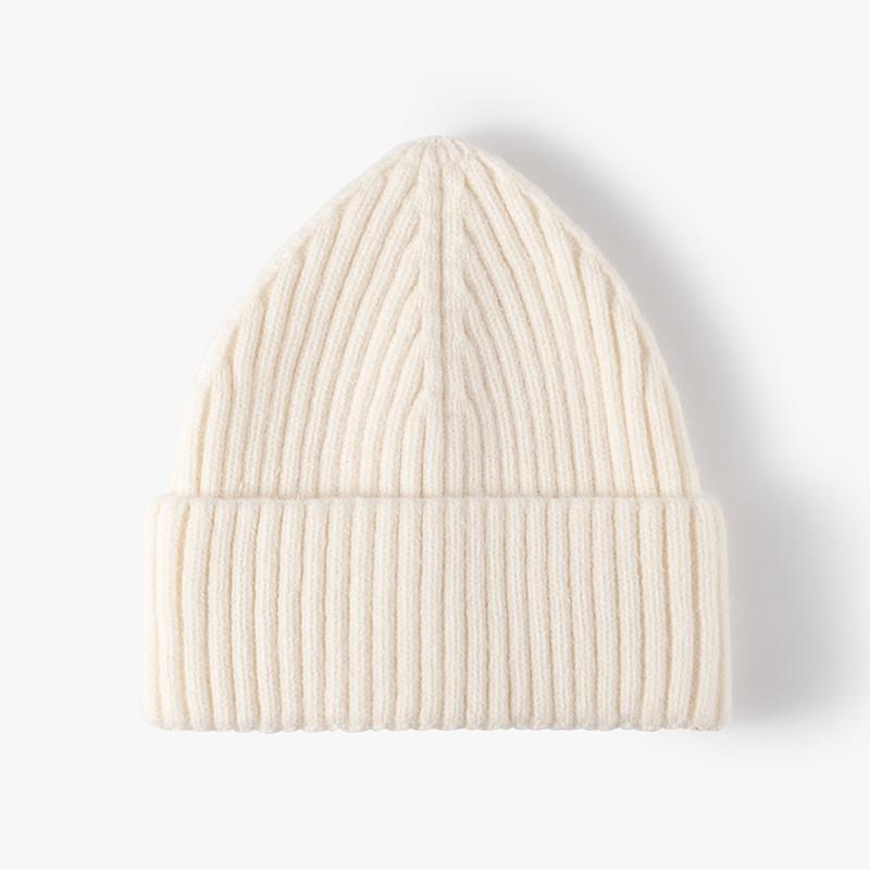 Thick Knitted Beanie For Women With Breathable Sheep Wool For Winter Casual Wear