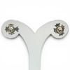 Great CHROME HEARTS Pierce No.2 CH CRS FAT CH Cross Fat Stud Set of 2 Silver 925 Used