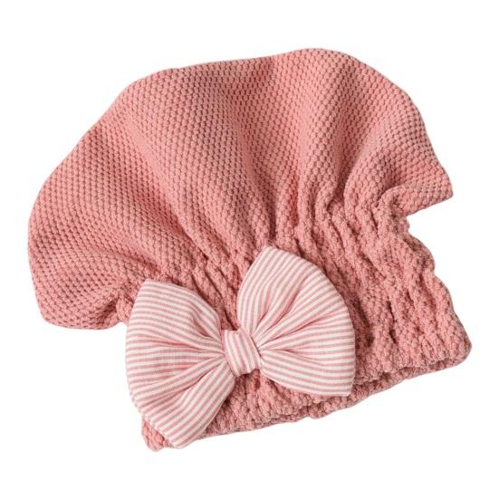 

Модная шапочка для сушки волос, легко чистится, хорошо впитывает воду, не выцветает, стильная регулируемая шапочка для ежедневного использования, хозяйственные принадлежности розовый