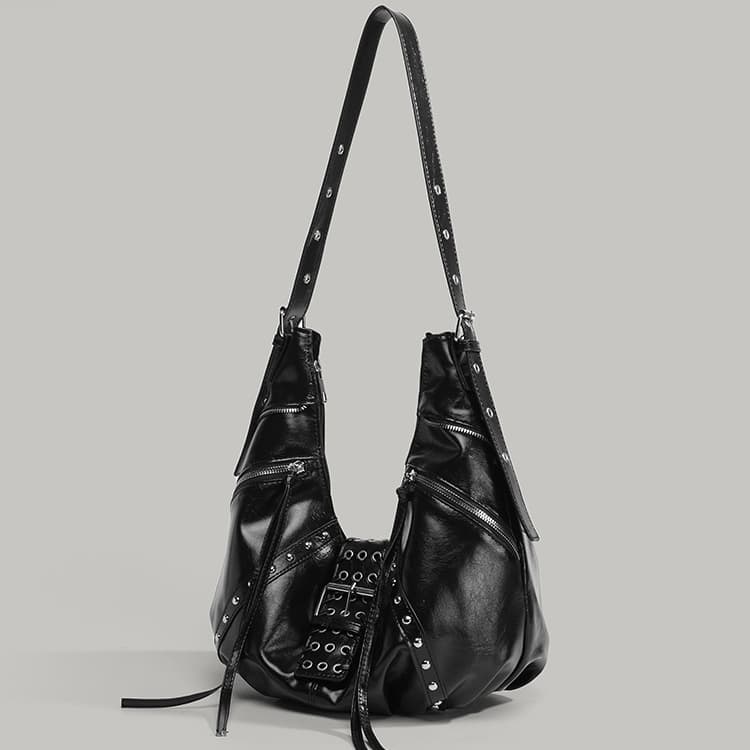 Жіноча вінтажна сумка-круасан Сумка-локомотив