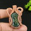 Bloodstone Handmade Copper Wire Wrap Jewelry Pendant 2.17 Q3G23