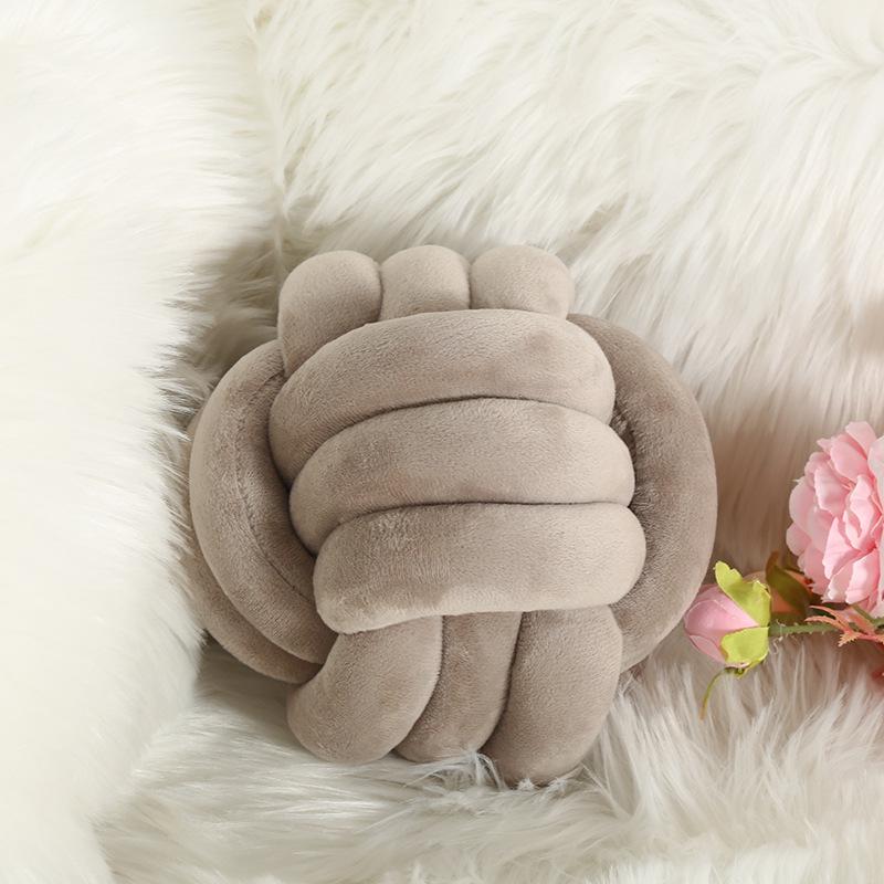 Nordic Hand-Woven Velvet Knot Pillow - Home Decoration