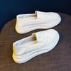 Women's White Slip-on Sports Shoes: 2026 Summer, Thick Sole, Versatile, Comfortable & Casual