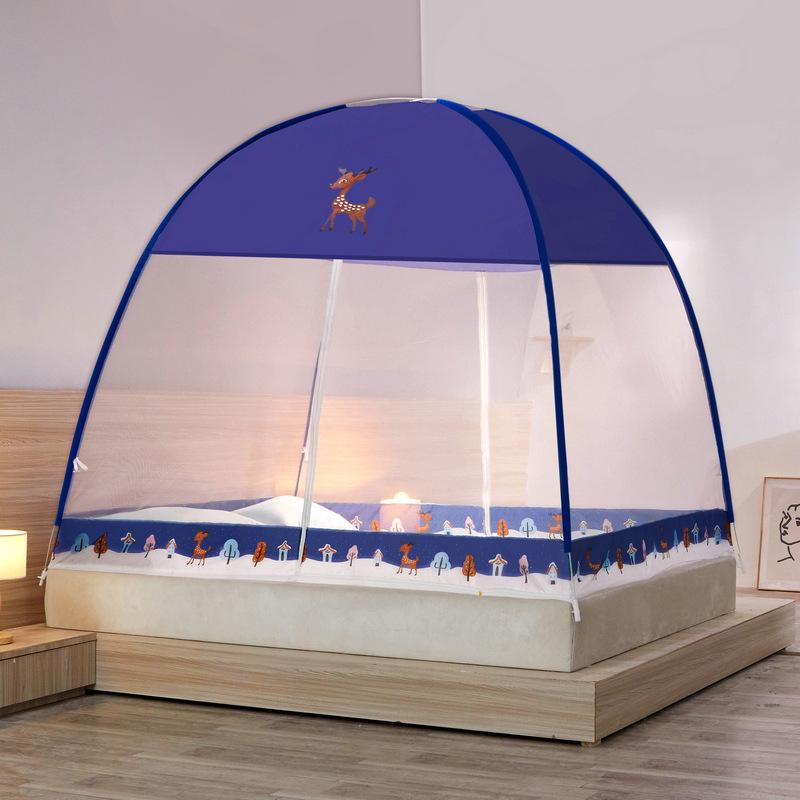 Installation-free Yurt Mosquito Net Home Encryption Single Student Dormitory Double Bed Baby Foldable Mosquito Net