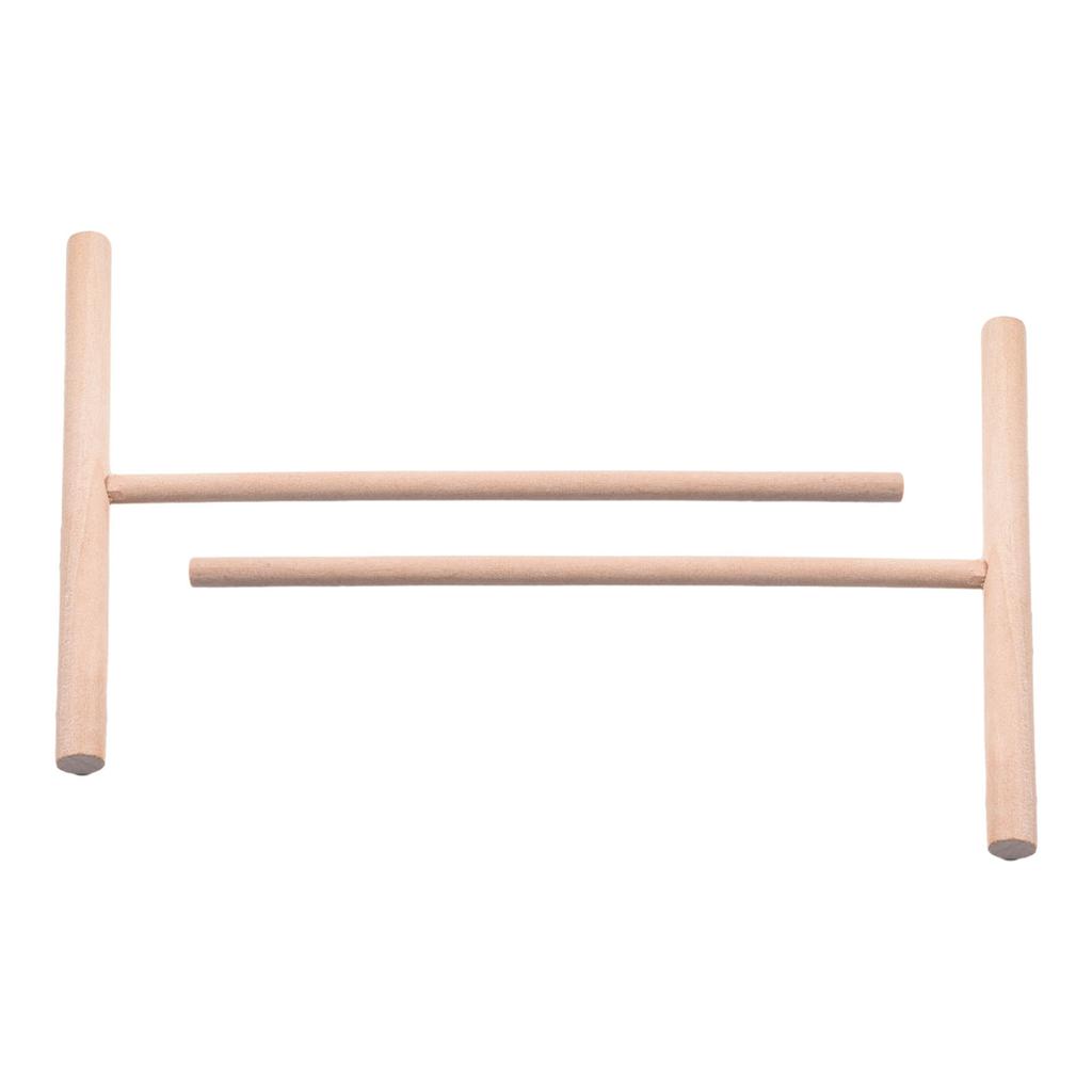 2 Pcs/lot Wooden Rake Round Batter Pancake Crepe Spreader Kitchen Tool DIY 16cm