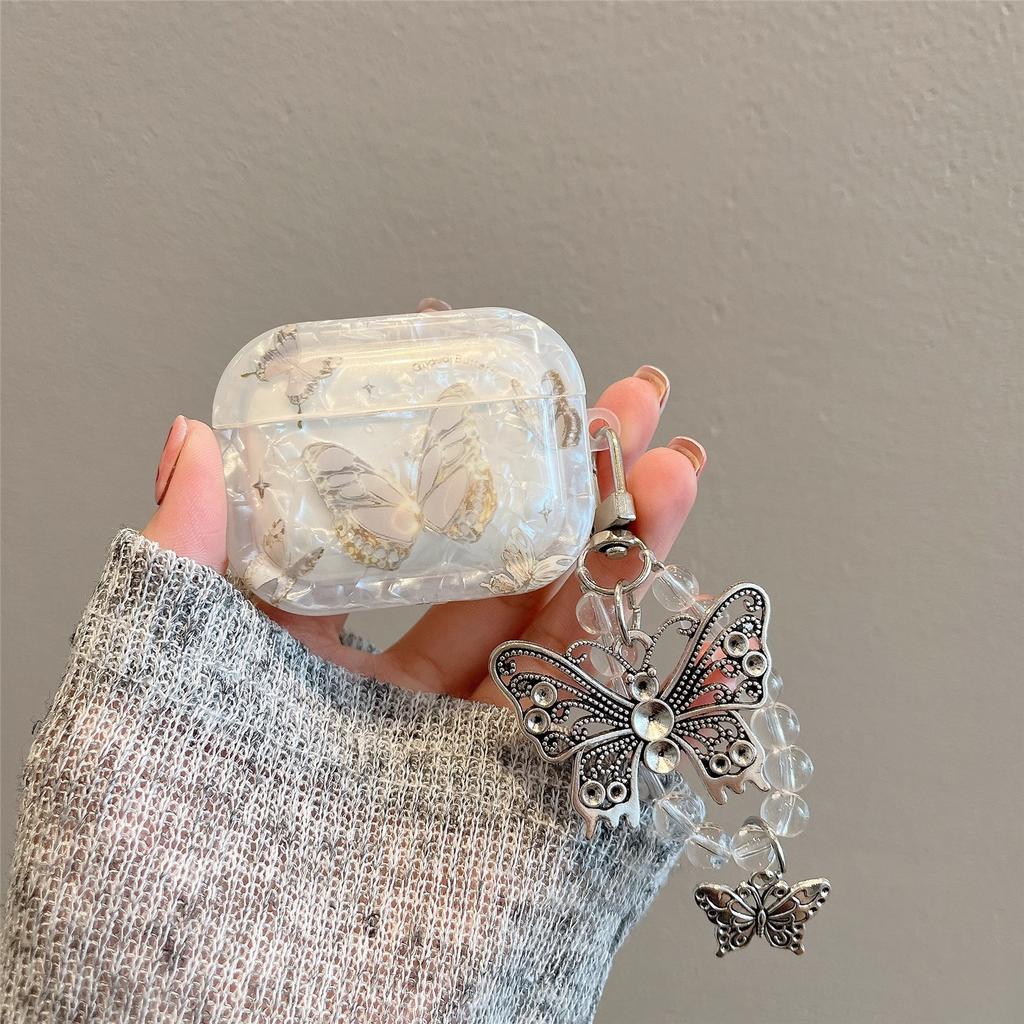 Shell pattern butterfly is suitable for airpodspro1 silicone protective cover, new 1st generation earphone cover 1/1st generation soft 1st generation
