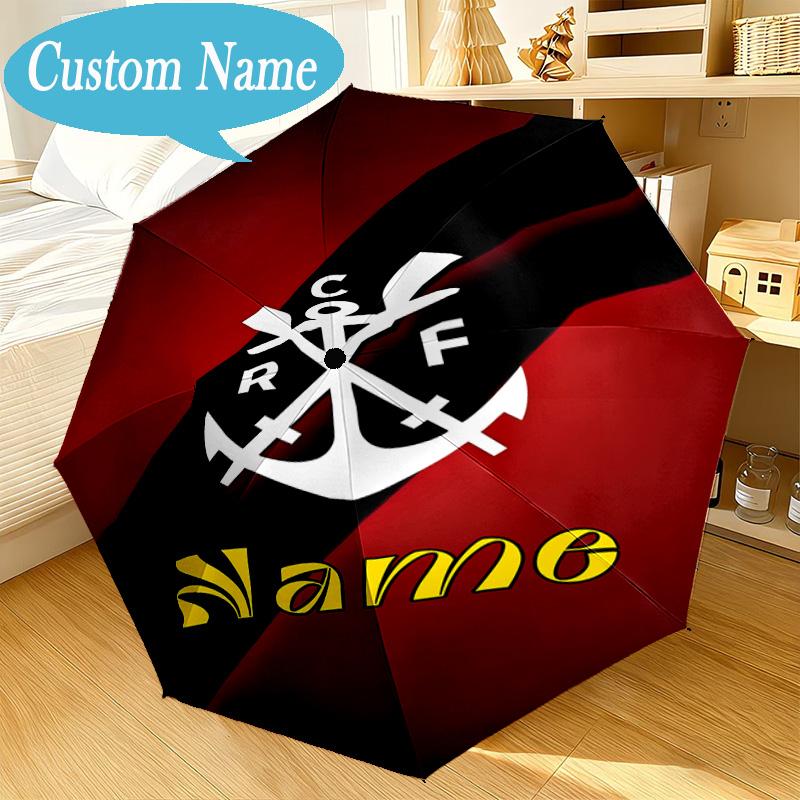 Custom Name Umbrella Corinthians Team Crest Umbrella 8-Frame for Travel, Camping, Casual Lightweight Portable, Essential for Family Gifts
