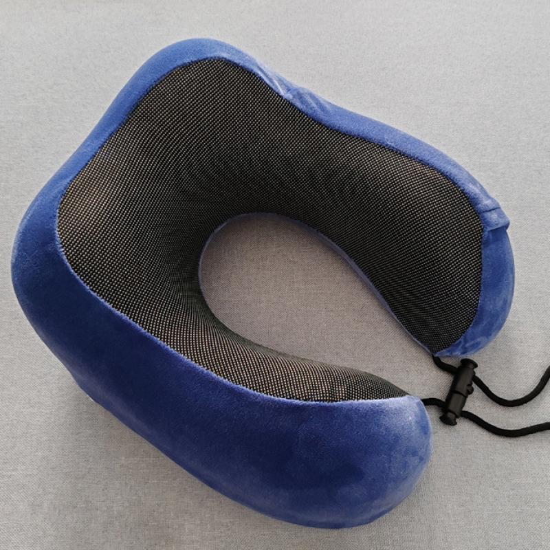 Soft Travel Pillow U Shaped Travel Healthcare Memory Foam Slow Rebound Filler Neck Cervical Airplane Pillow Neck Cushion