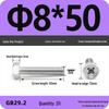 Cross Recessed Hexagon Head Screw, Cross Slot, White Zinc Plating