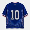 2026 French Fan Uniform Football Print Breathable V-neck Mesh Football T-shirt Is A Must-have for Fans