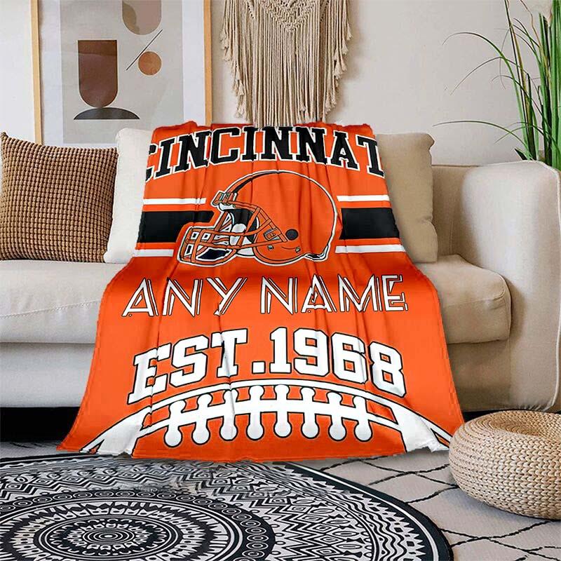 Football Fans Customize Your Name Blanket Warm Comfortable And Soft Blankets Are Suitable For Home Chairs Office Sofas Sofas Office Camping And Gifts