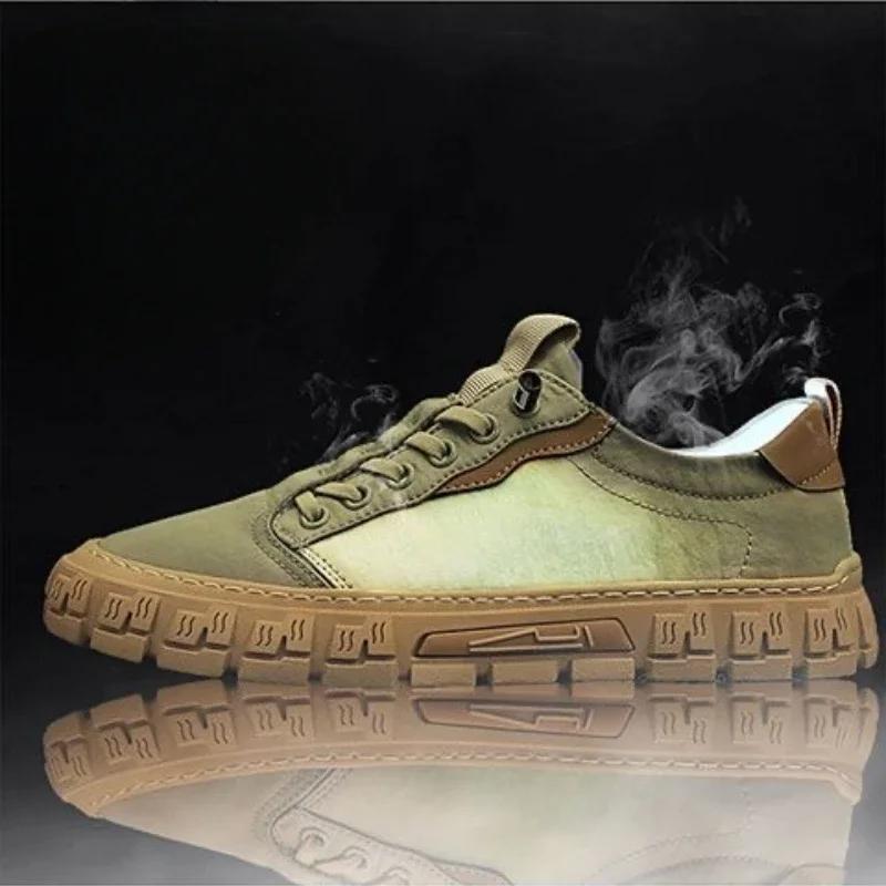 Fashion Casual Shoes for Men Outdoor Breathable Men's Sneakers Lace Up Walking Shoes Platform Vulcanized Shoe Mens Tennis Shoes