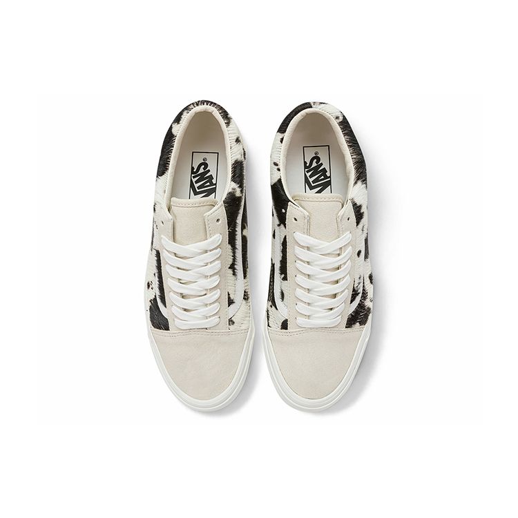 Vans Old Skool 36 36 Dx Low Top Skate Shoes Black And White Cow Print Unisex Sneaker VN0A4BW3DJR