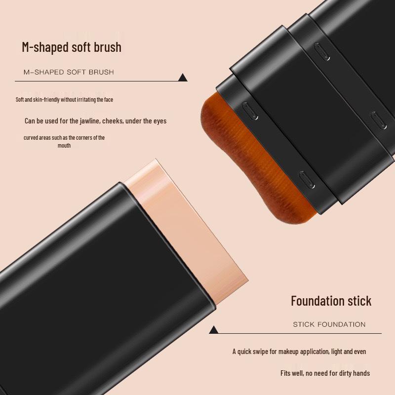 BRH Eraser Impeccabile Stick Fondotinta Luminoso a Lunga Tenuta con BB Cream Anti-Macchia e Pennello Fondotinta Portatile