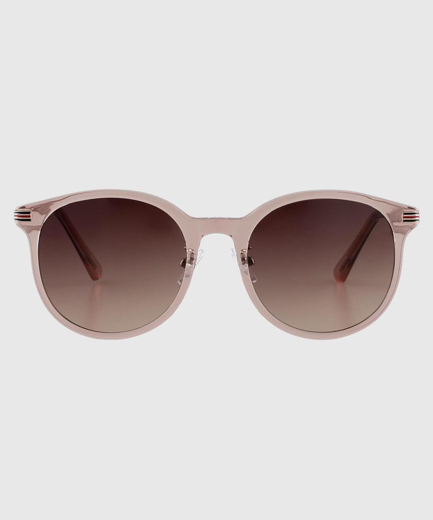 Tuditeo Yok Daily Round Uv-Blocking Nylon Lens Sunglasses C3 Light Pink