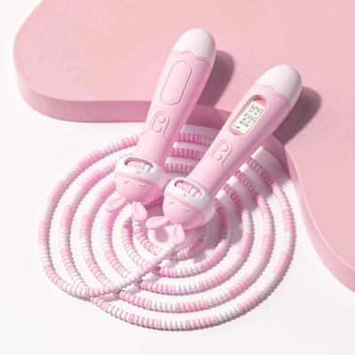 Jump Rope with Counter Length Adjustable Tangle-free Ergonomic Handle Skipping Rope Workout Fitness Equipment for Kids
