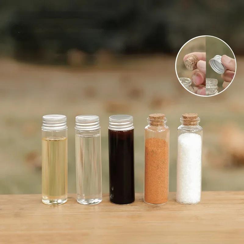 Portable Folding Waterproof Large Capacity Spice Bottle Set Camping Hiking Bushcraft Picnic Bbq Seasoning Bag 1 Bag