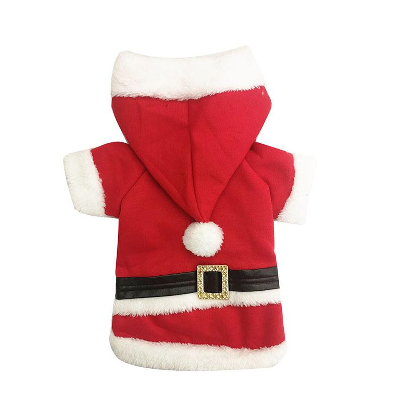 

Новая одежда для собак Санта-Клауса, Рождественские костюмы на двух ногах, Одежда для питомцев, Рождественское пальто для щенка XL