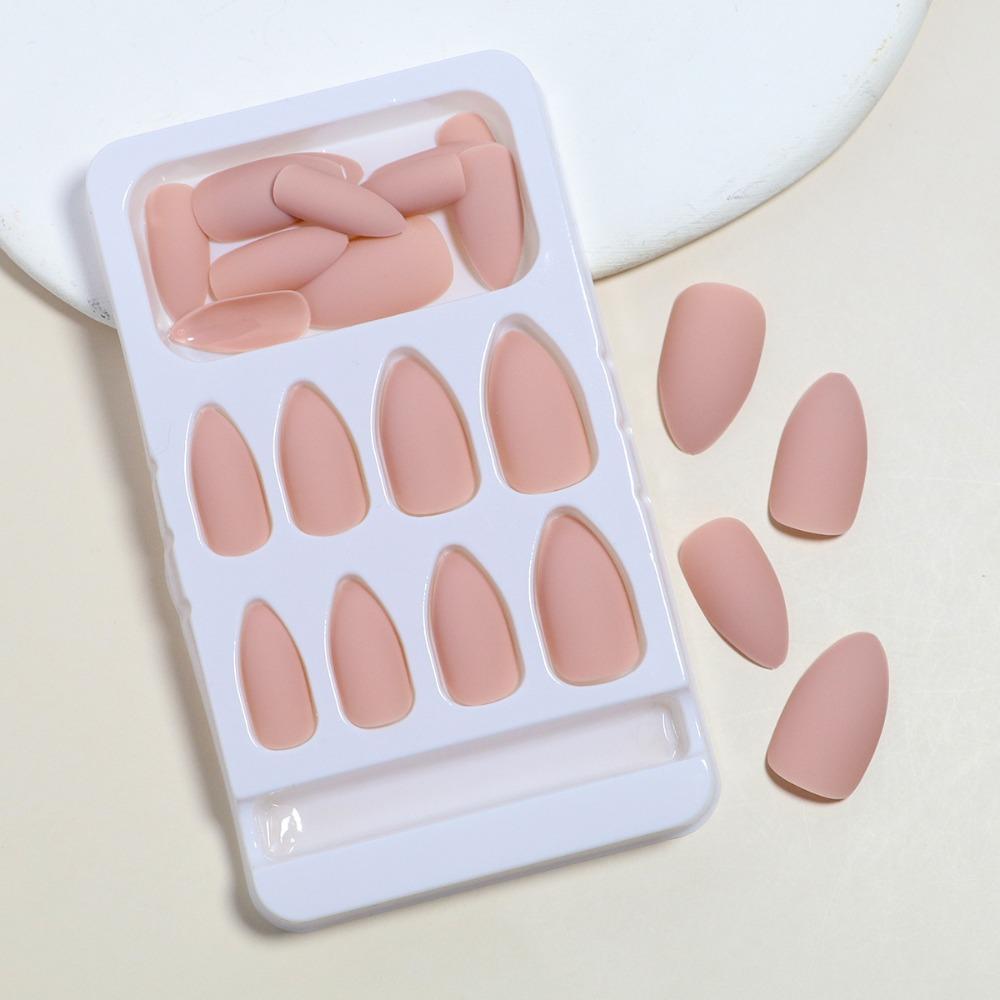 Unghie Finte a Mandorla con Punta Wearable Manicure Unghie Press-on Impermeabili Punte per Unghie Donna