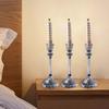 3x Candle Holder Stand Ornament Creative Gift Candelabra Candlestick for Housewarming