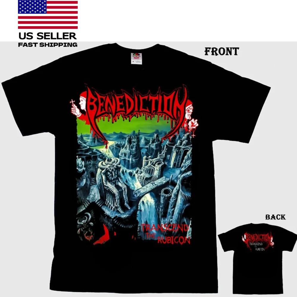 Benediction Перейти Рубикон Британская Death Metal Группа IL524 Унисекс Футболка XXXL