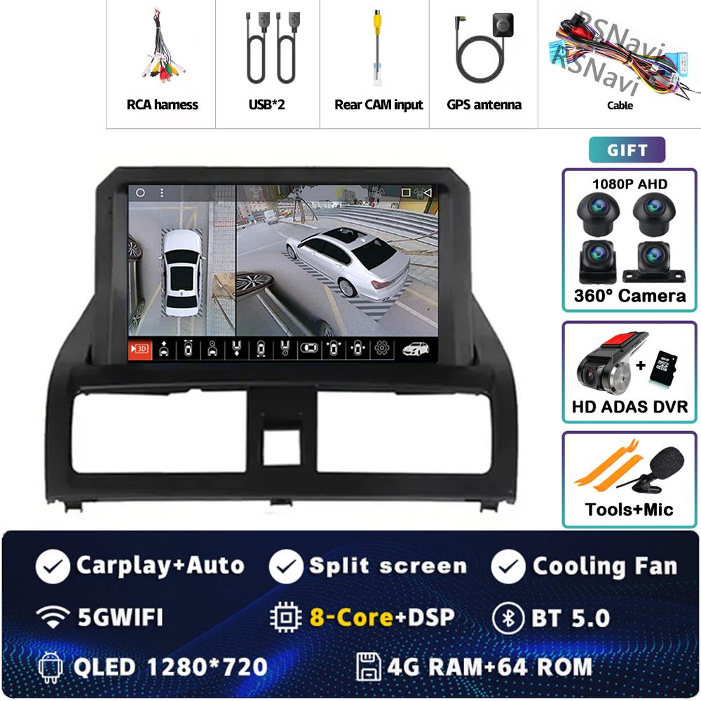 Android 14 Carplay Car Radio For Honda Accord 7 2002 2003 - 2007 Multimedia Video Player Navigation GPS Stereo 2Din DVD WIFI+4G