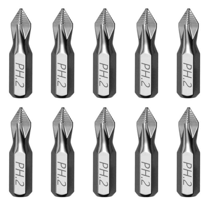

Set Of 10 Magnetic 25mm Screwdriver Bit Providing Antislip Security For Plastic Wood Metal Enhances Safety Home Repairs 1