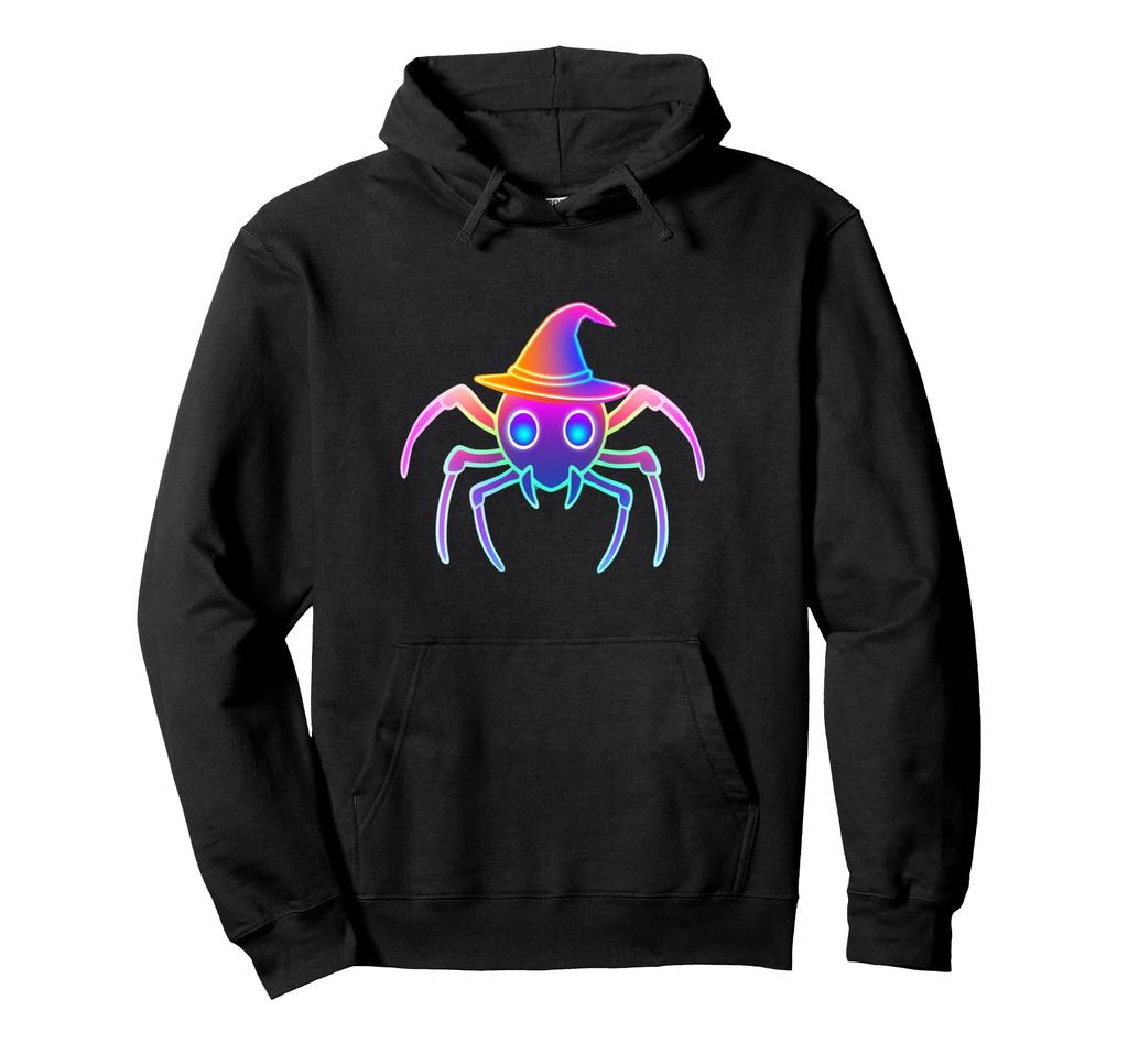 Wizard Spider Halloween Witch Hat Hoodie