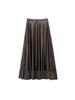 Autumn/Winter European & American Style Women's Silk Satin A-line Midi Skirt