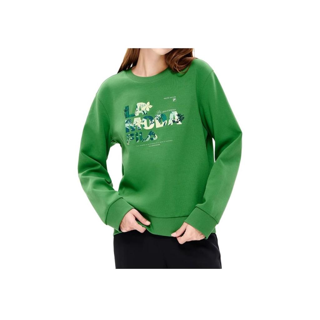 New FILA Sweatshirts Women's Dark Green F11W248211F-GN