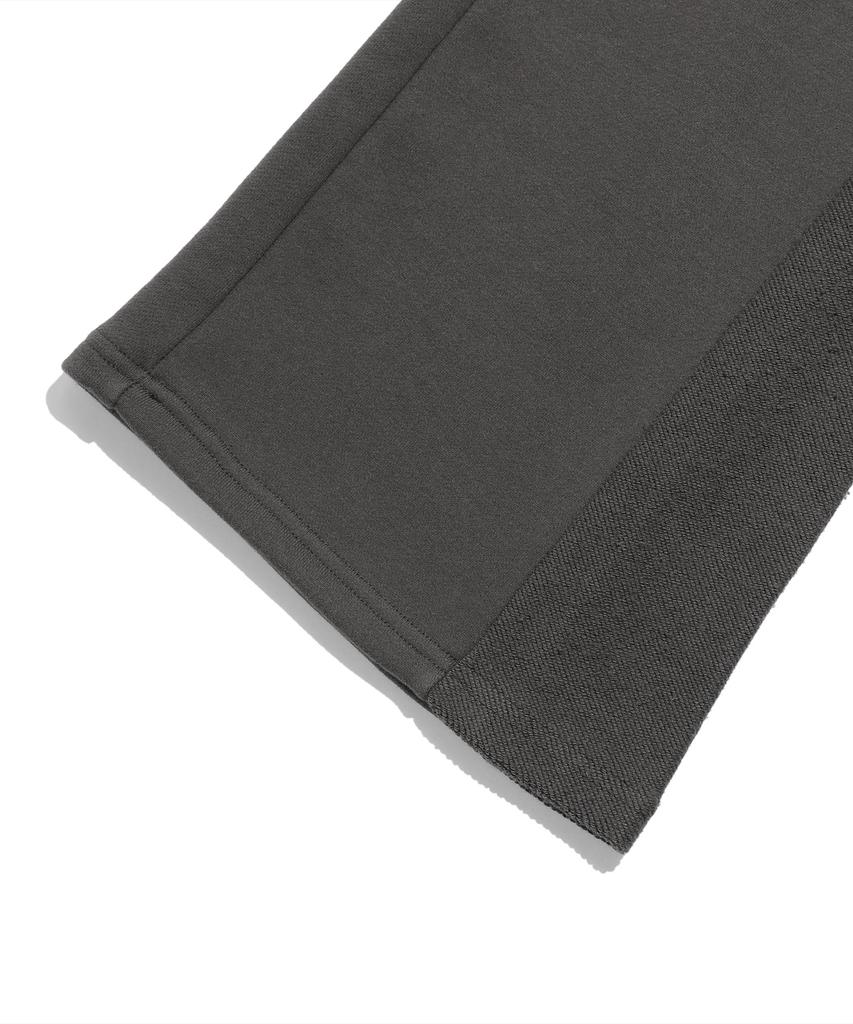 NICEGHOSTCLUB Boots Cut Panel Sweat Pants_Charcoal(Ng2Fsupa00A)