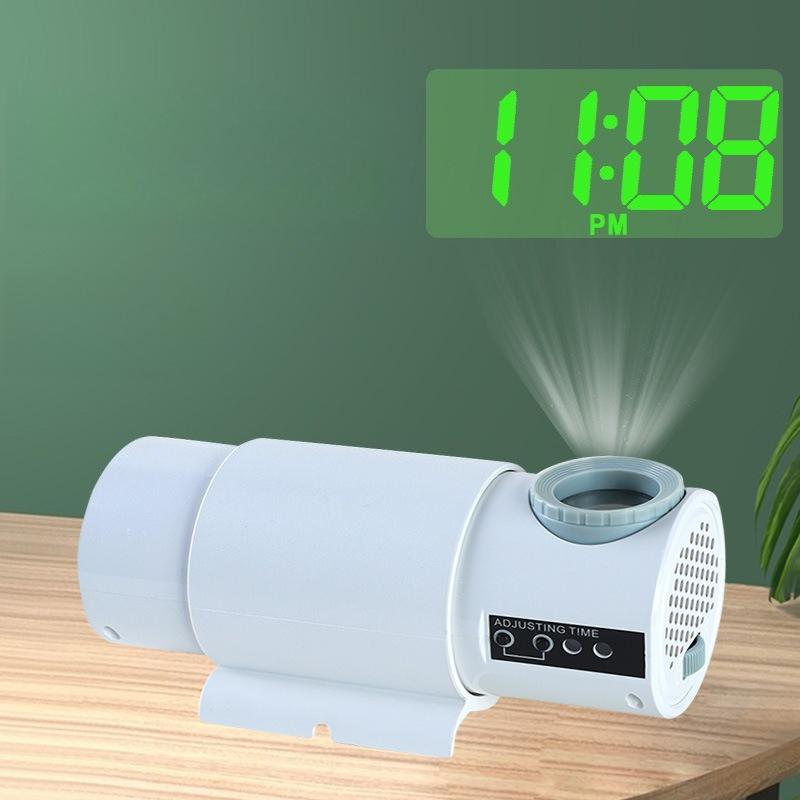Projection Clock LED Luminous Word Numbers Clocks Electronic Projection Wall Digital Watch Bedroom Desktop Small Night Light
