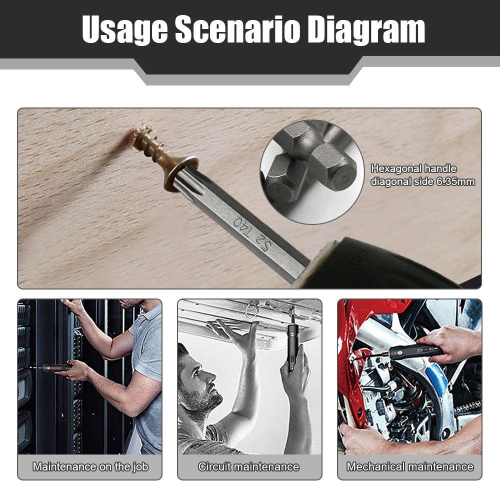 11Pcs Hollow Torx Screwdriver Plum Blossom Hex Bits Driver Tamper Durable Screwdriver Tool